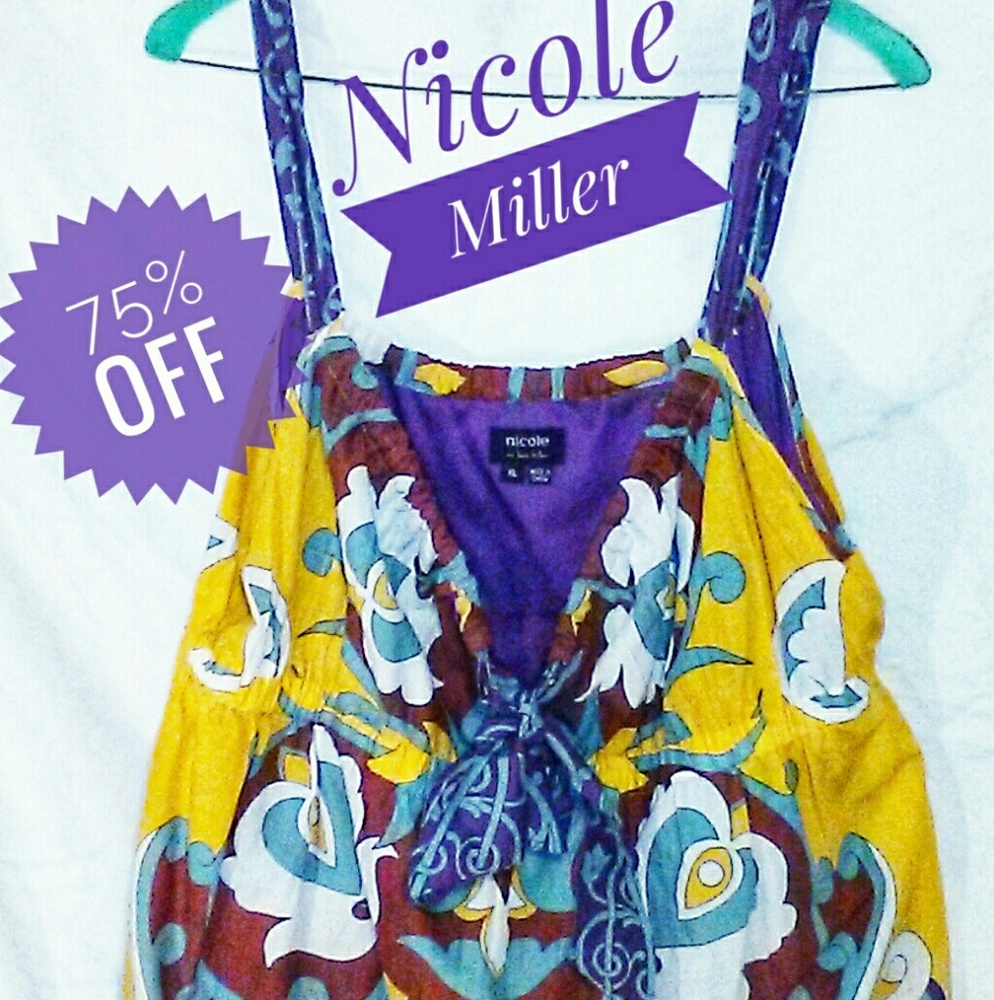 Nicole Miller Dressy Casual Cami Style Top